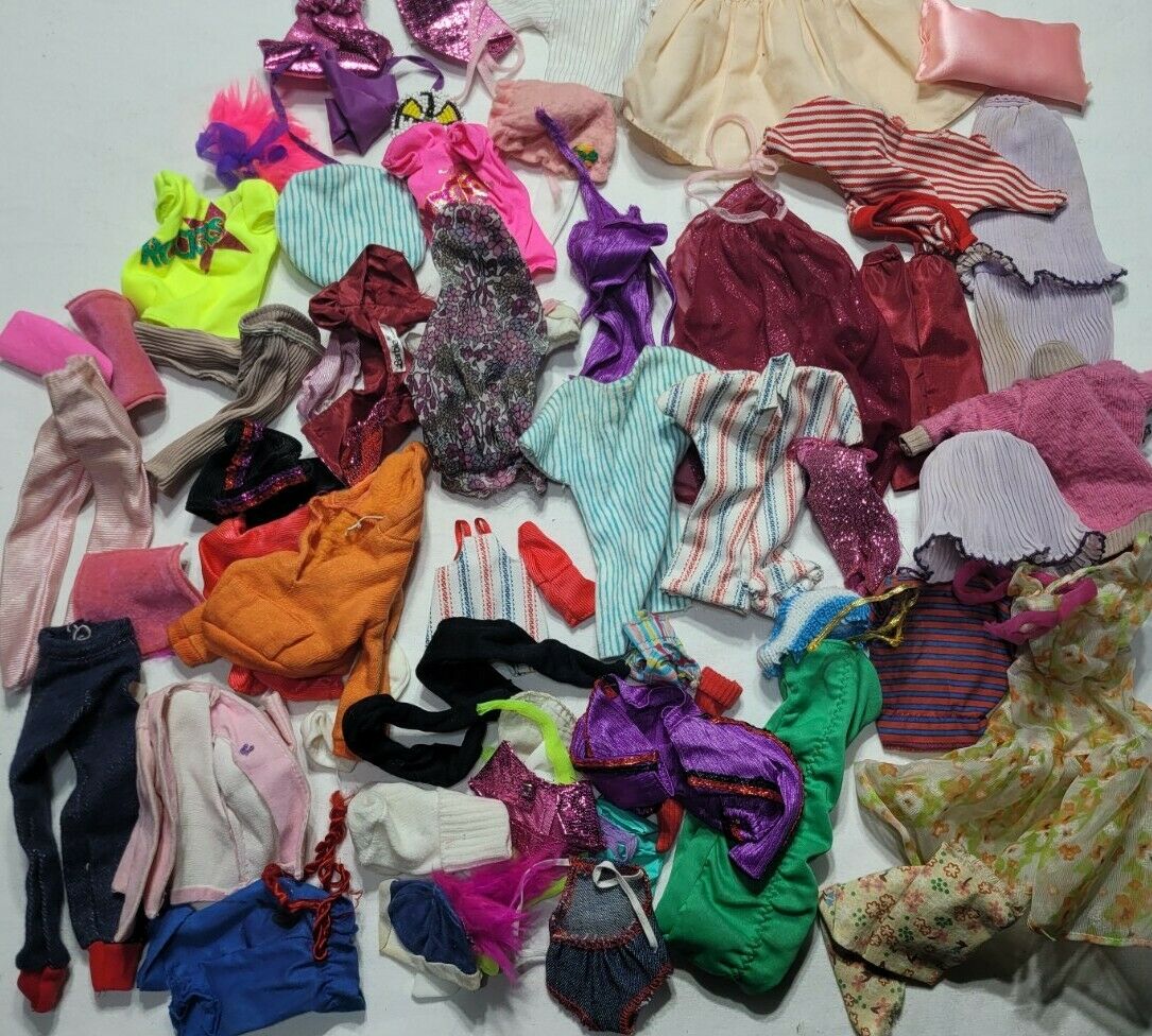 Vintage Barbie Clothing Assorted Lot Of 40+ Items