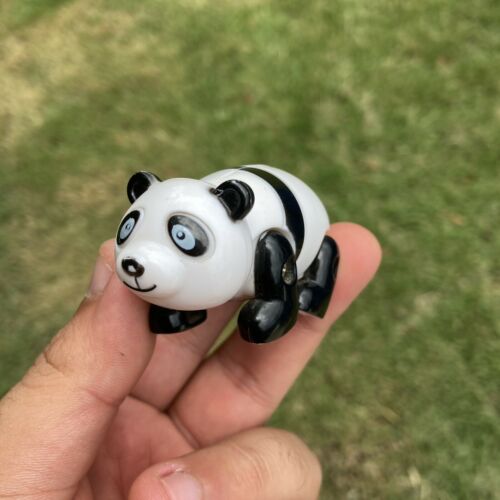Panda Bear Wind-up Toy Made In Japan Walking Bear!! Walks And Bobs Head