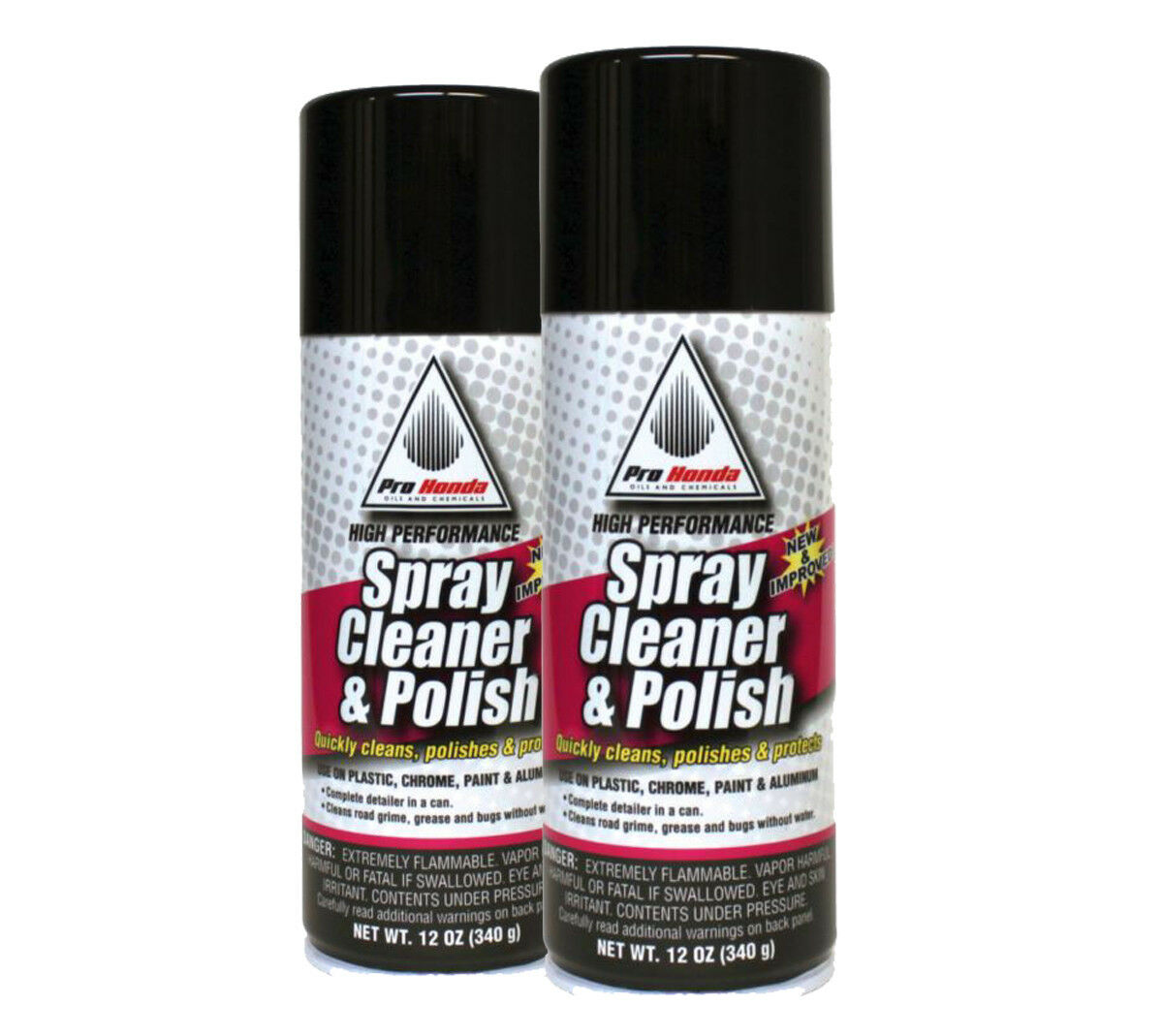 Pro Honda Motorcycle High Performance Spray Cleaner & Polish 2 Cans 12 Oz
