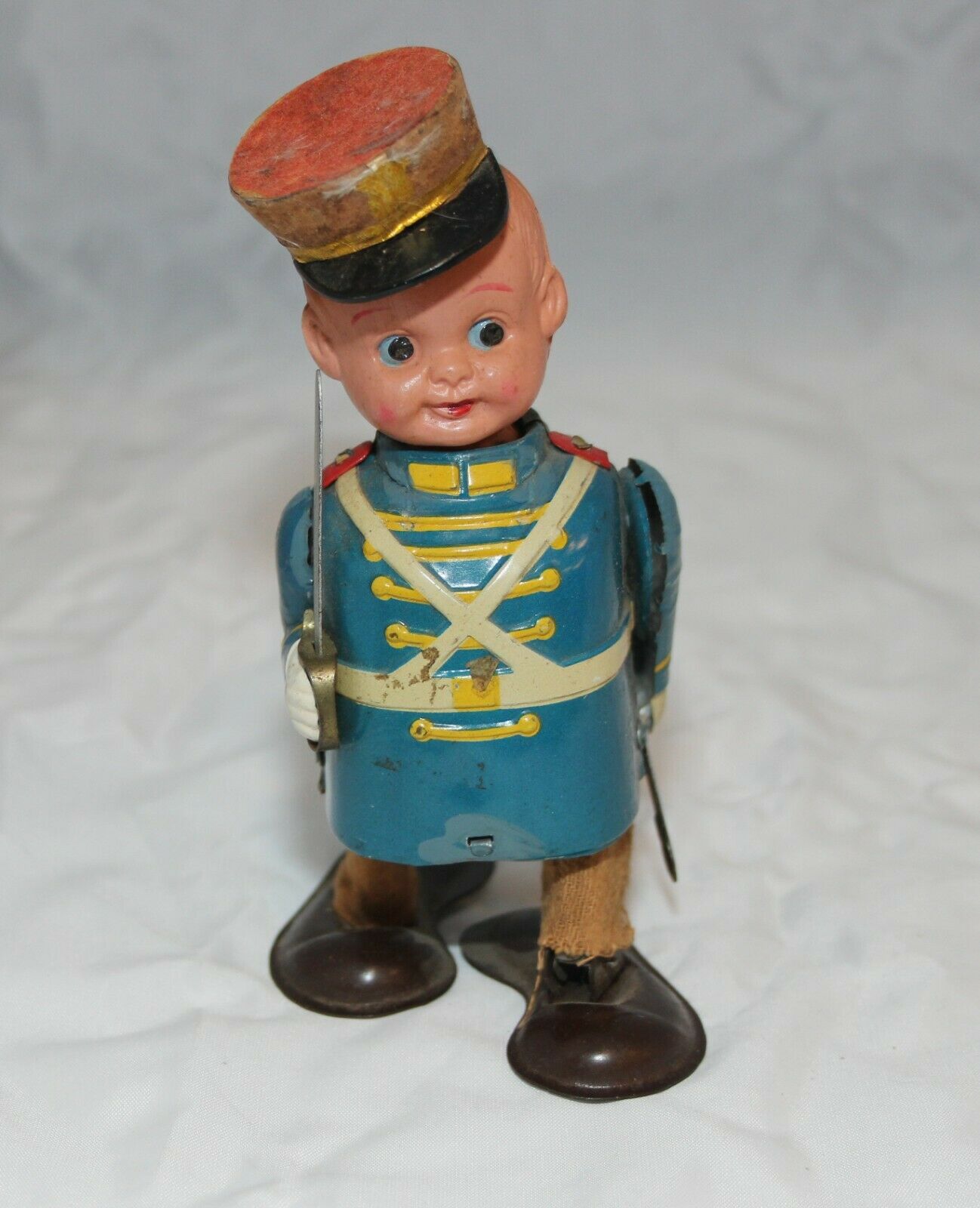 Vintage Toy Wind Up Soldier Showa Made In Japan