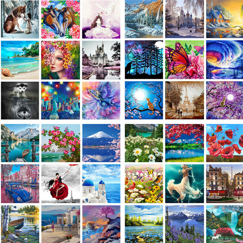 Diy Scenery Paint By Number Kit Digital Oil Painting Art Wall Home Decor