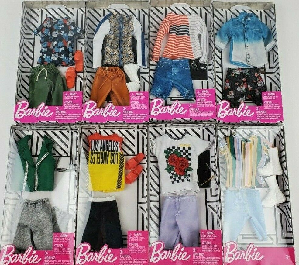 Barbie Ken Complete Fashion Looks Clothing Packs Lot Of 2 Styles May Vary