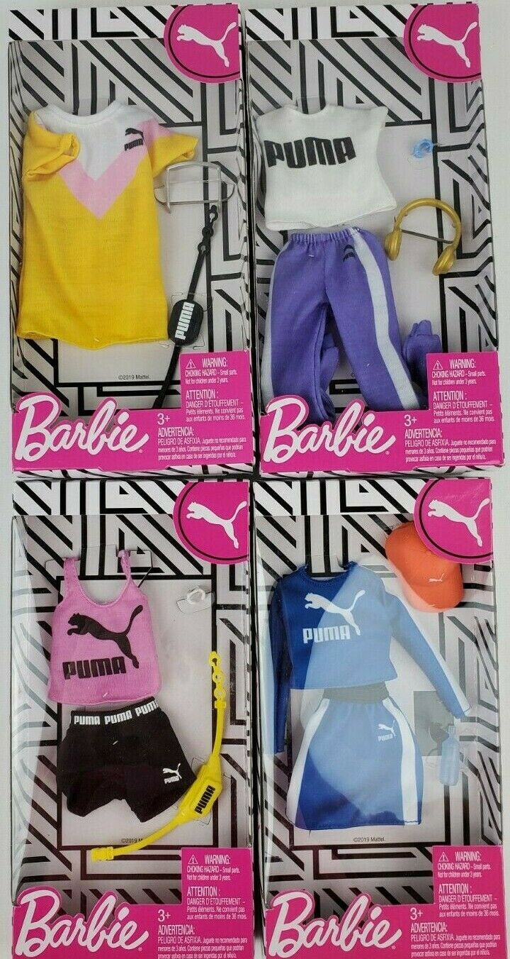 Barbie Puma Fashion Athletic Weat Clothing Packs Lot Of 4