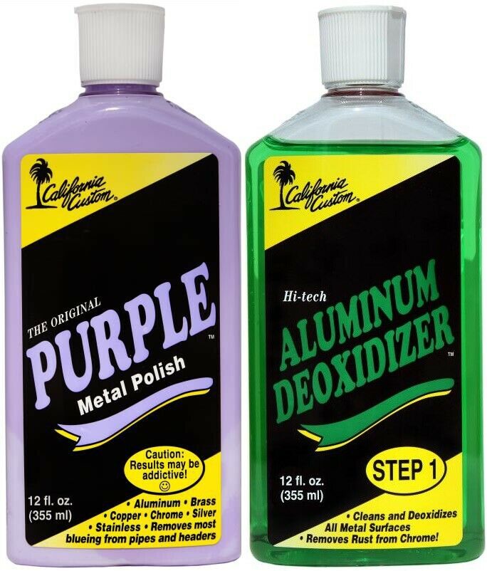 California Custom Purple Metal Polish & Aluminum Deoxidizer Polishing Kit