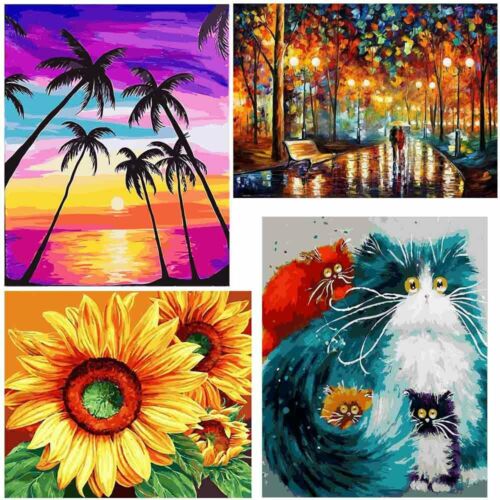 Paint By Numbers Diy Canvas Oil Painting Kit Wall Decor For Beginners 40x50cm