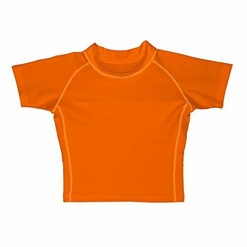 Iplay Boys Short Sleeve Shirt Swimming Short Sleeve Uv Protection 50+ Orange L -