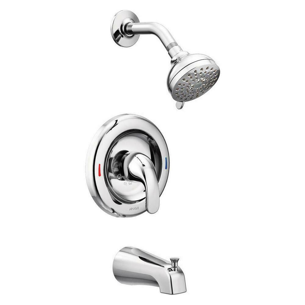 Moen Adler Single-handle Tub And Shower Faucet With Valve / Chrome