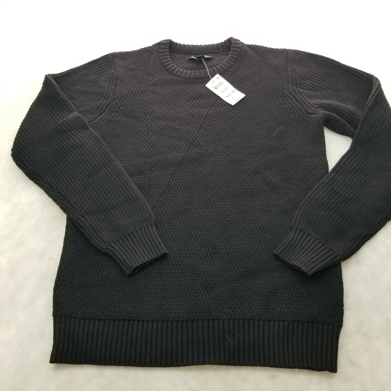 Inc International Concepts Men's Crewneck Letter Sweater Medium Black New $69.50