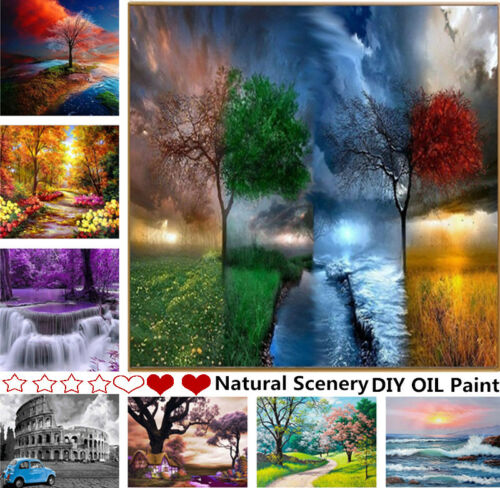 Diy Paint By Number Kit Digital Oil Painting Art Natural Scenery Wall Home Decor