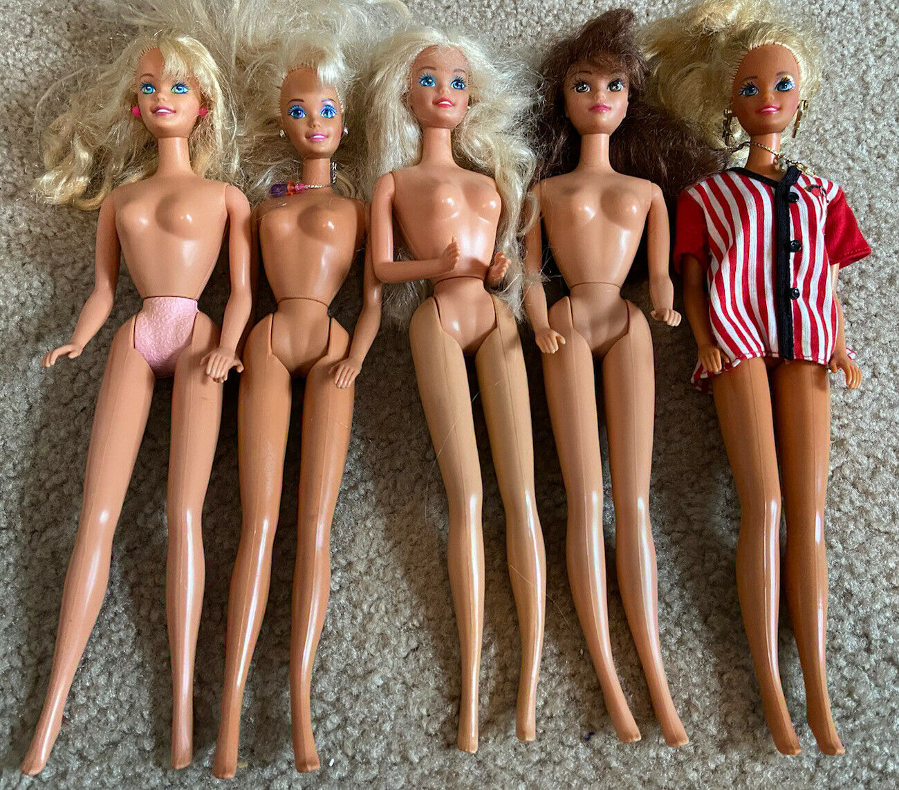 5 Barbie Doll Lot Barbies